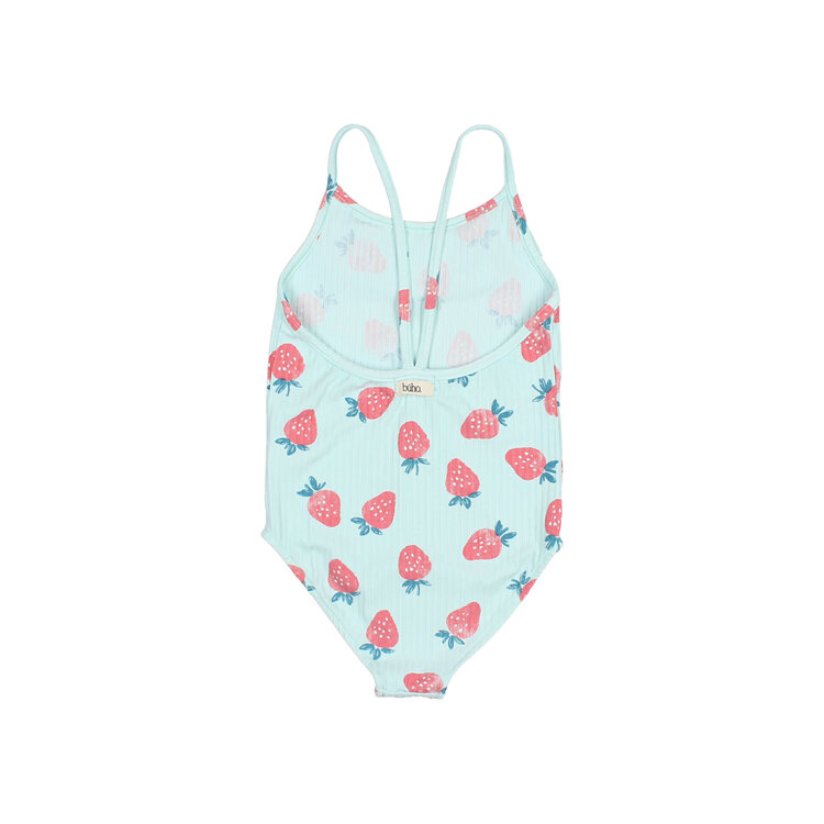 Buho Strawberry Maillot - Aqua