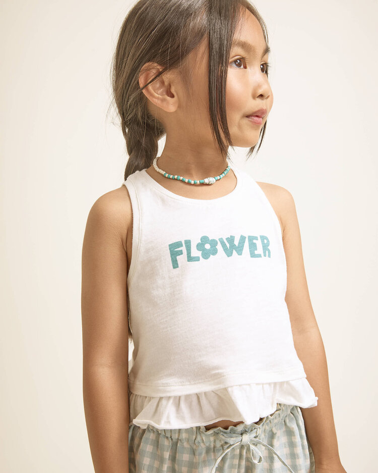 Buho Flower Top - White