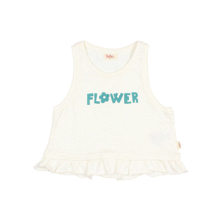 Buho Flower Top - White