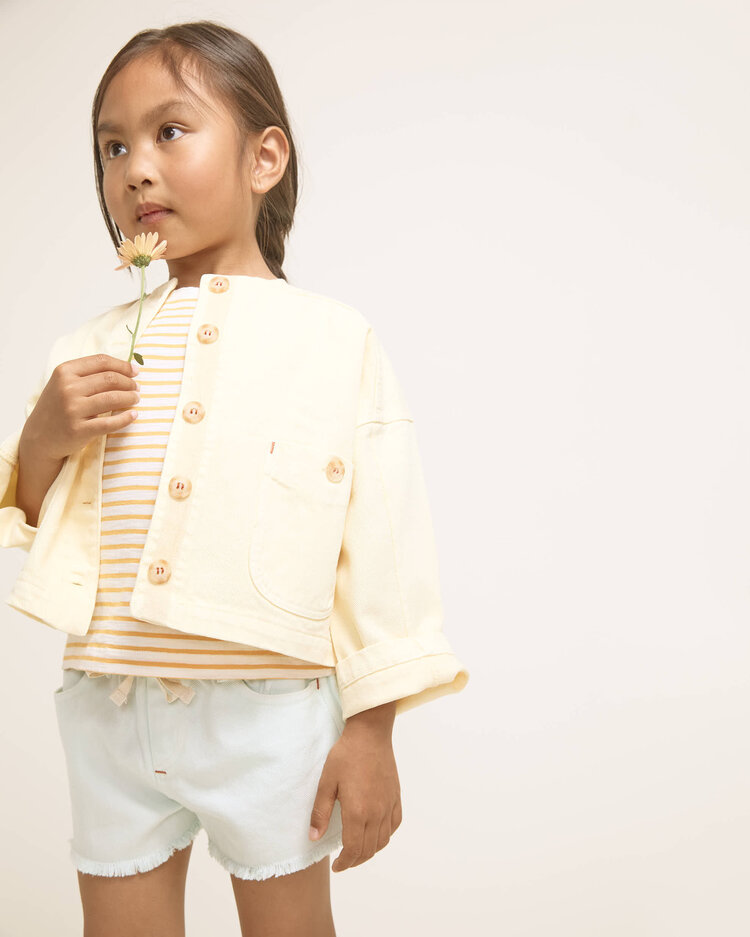 Buho Drill Shorts - Aqua