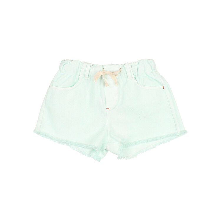 Buho Drill Shorts - Aqua