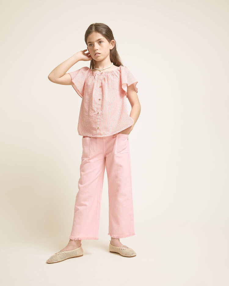 Buho Drill Girly Pants - Sugar Pink