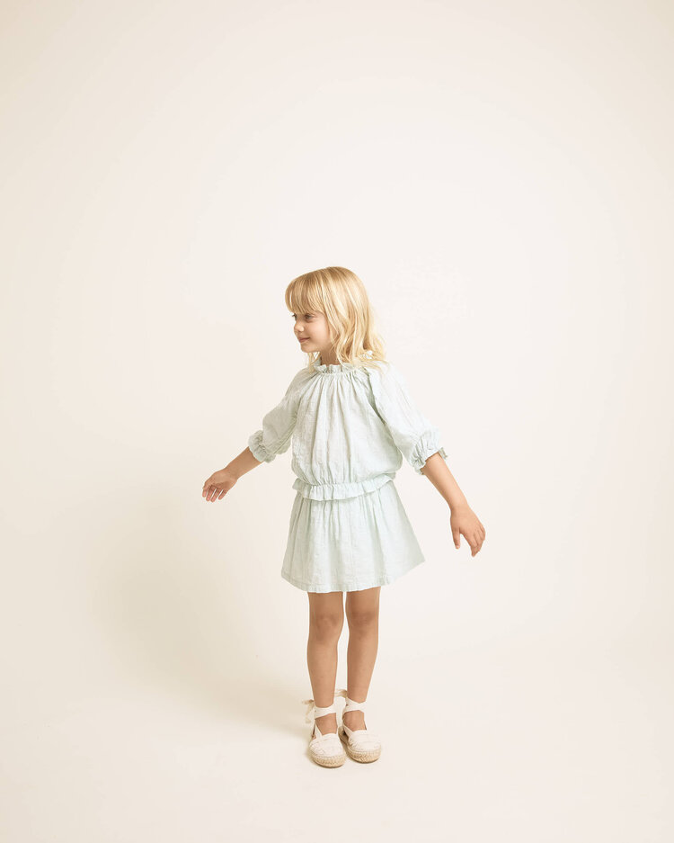 Buho Chic Lurex Skirt - Aqua