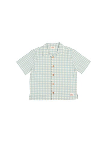 Buho Gingham Shirt - Aqua