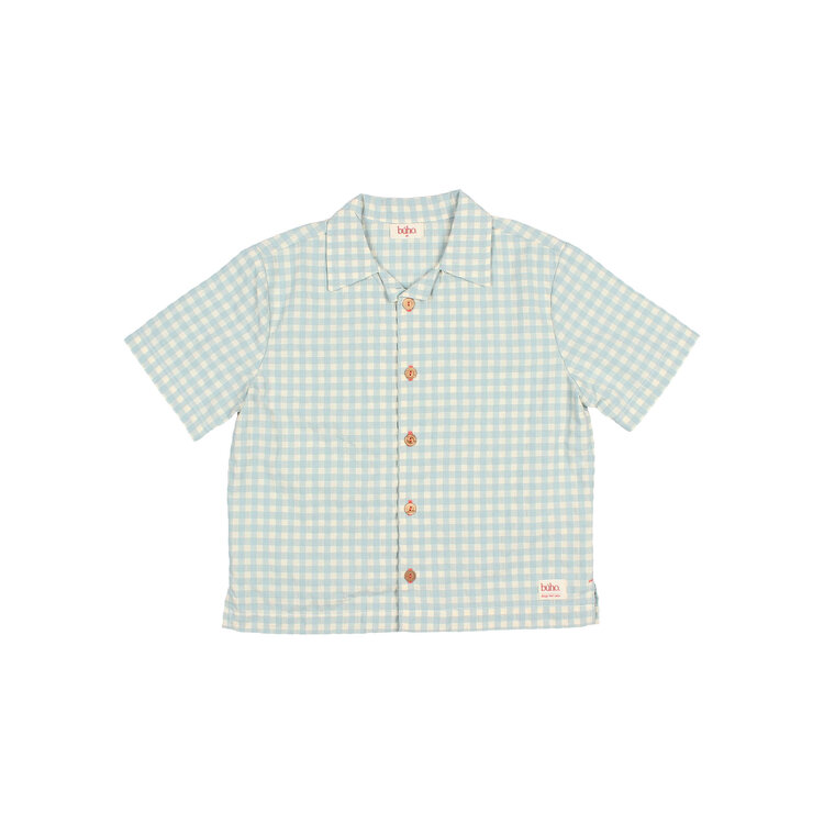 Buho Gingham Shirt - Aqua