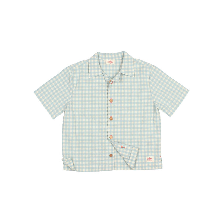 Buho Gingham Shirt - Aqua