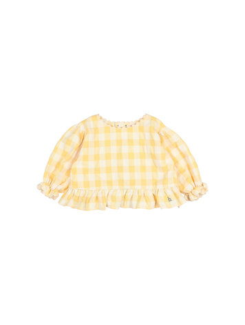Buho Gingham Blouse - Sun