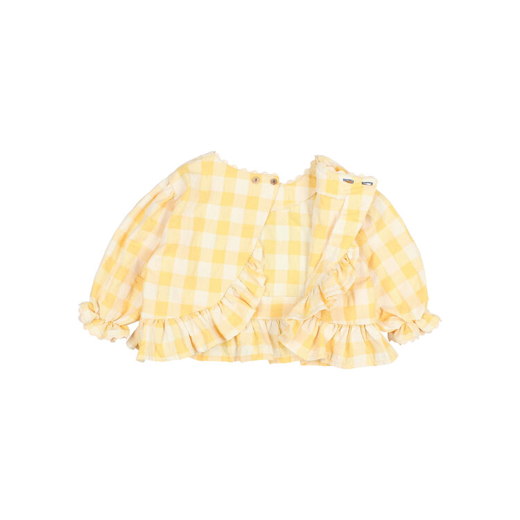Buho Gingham Blouse - Sun