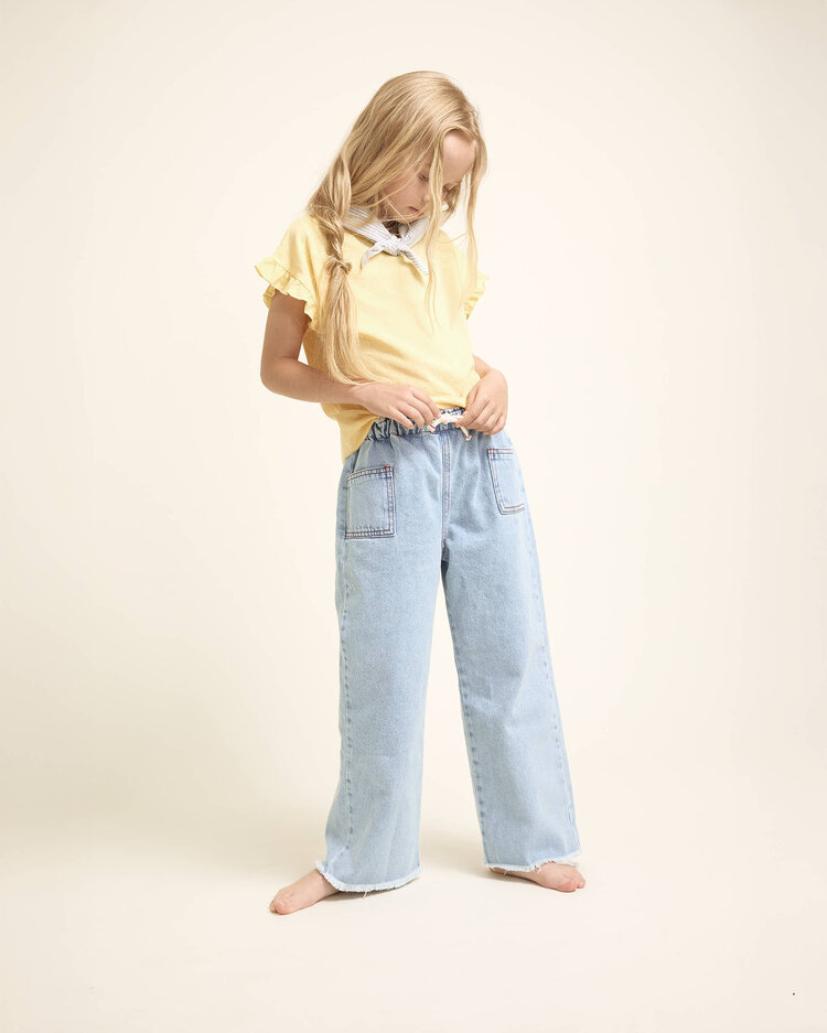 Buho Denim Girly Pants - Denim Bleach
