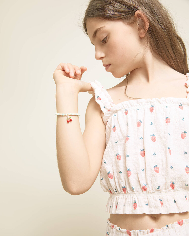 Buho Strawberry Top - Cream Pink