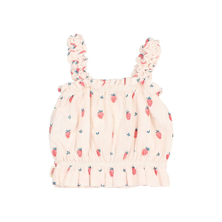 Buho Strawberry Top - Cream Pink