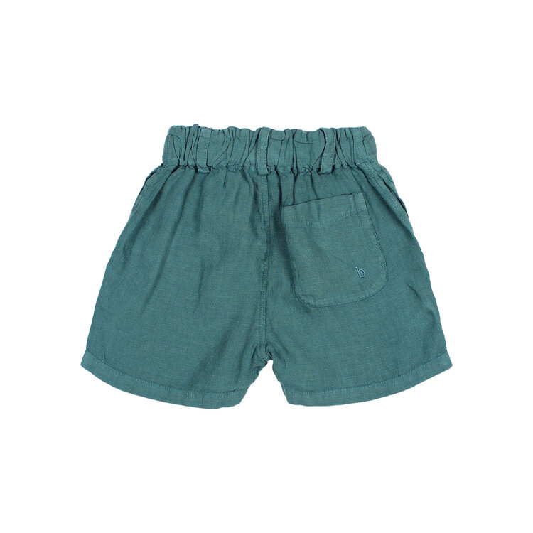 Buho Linen Bermuda - Green Lake