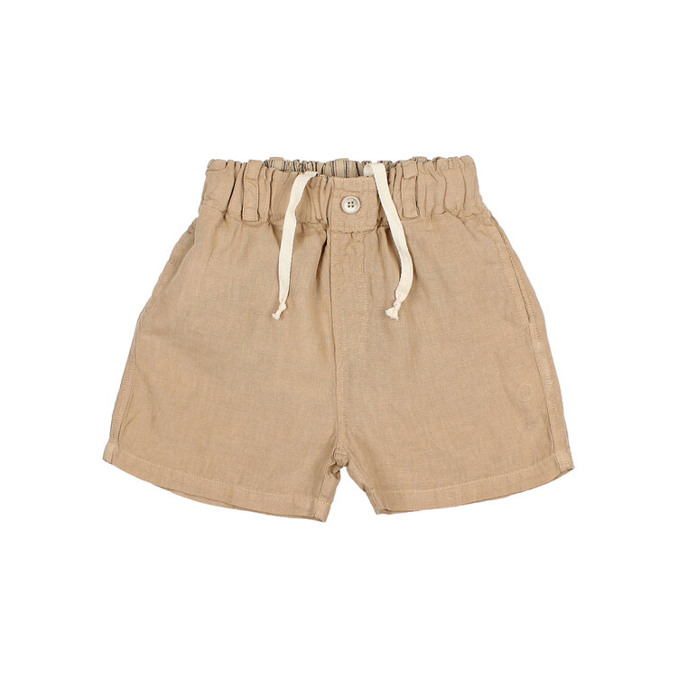 Buho Linen Bermuda - Safari