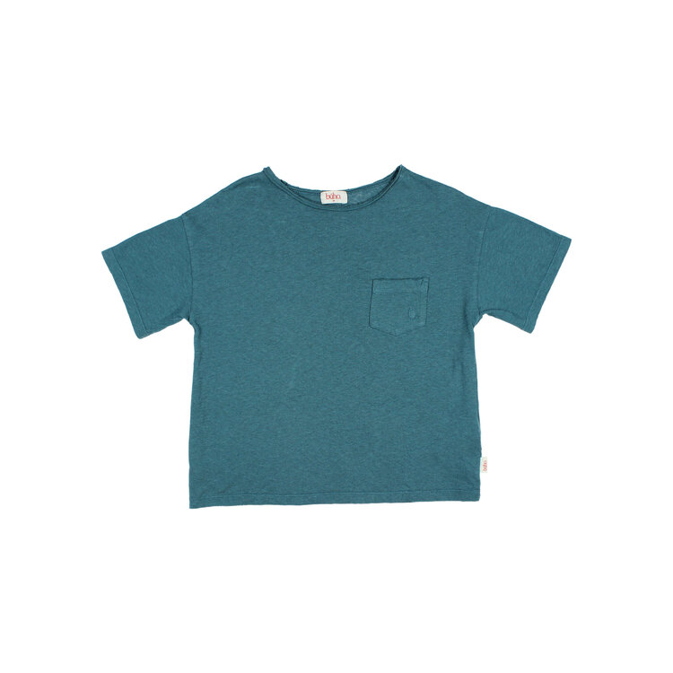 Buho Pocket Linen T-shirt - Green Lake