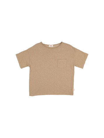 Buho Pocket Linen T-shirt - Safari