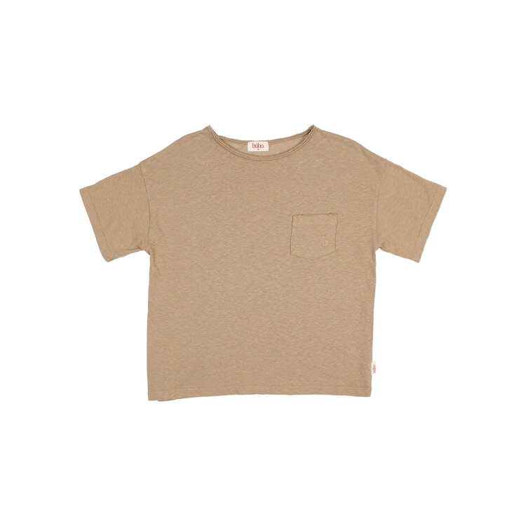 Buho Pocket Linen T-shirt - Safari