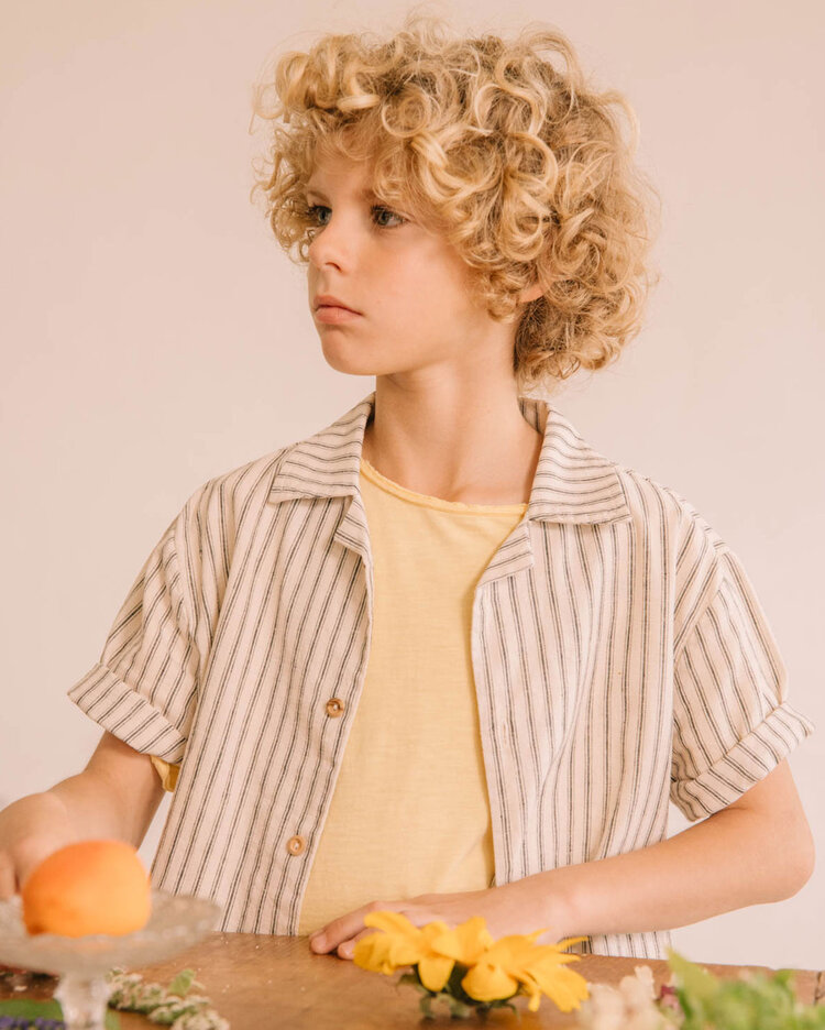 Buho Linen Stripes Shirt - Only