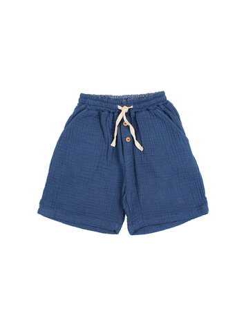 Buho Muslin Bermuda - Navy