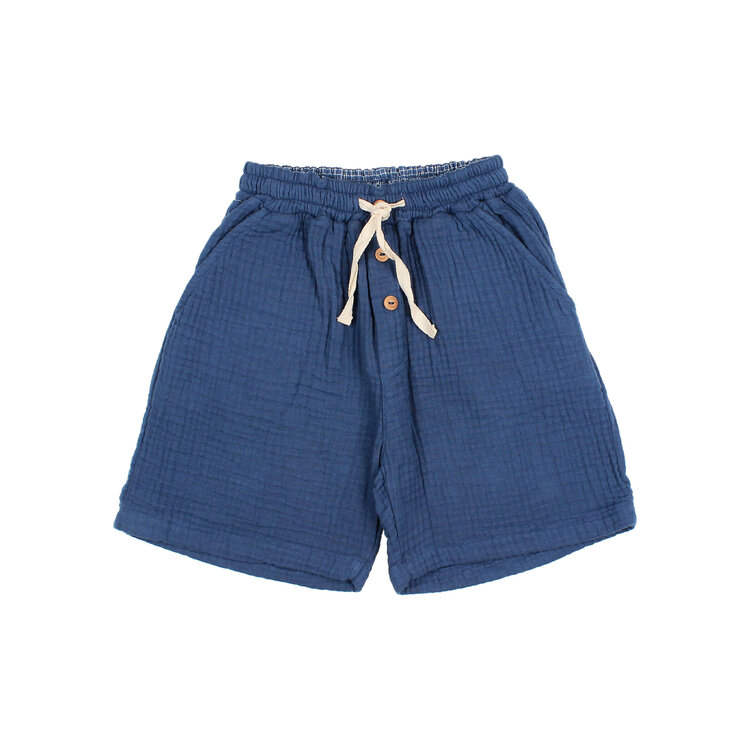 Buho Muslin Bermuda - Navy