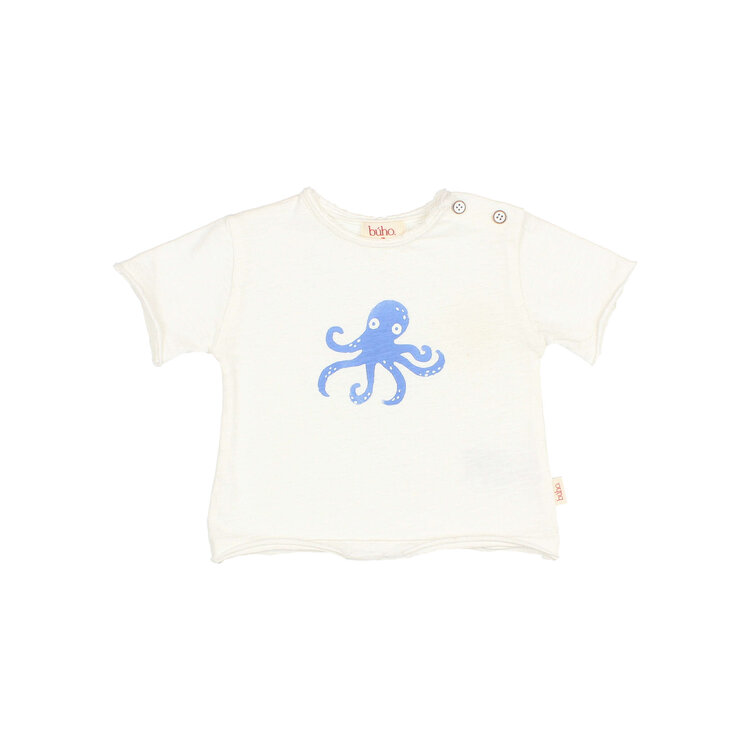 Buho Octopus T-shirt White