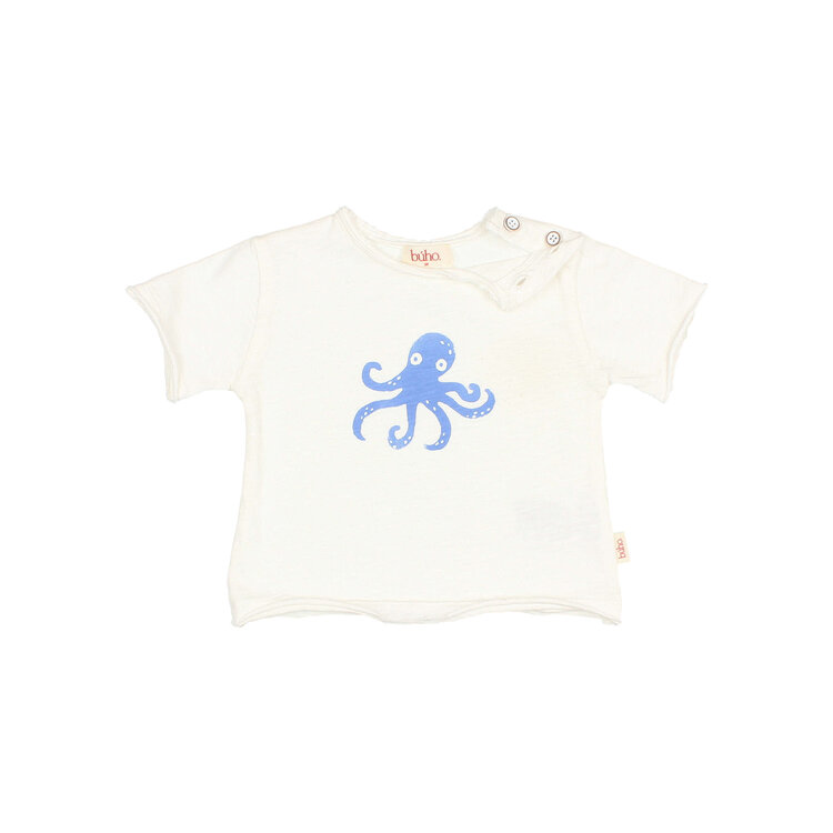 Buho Octopus T-shirt White