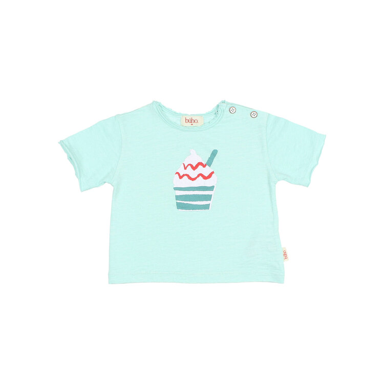 Buho Ice Cream T-shirt - Aqua