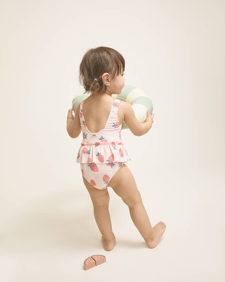 Buho Strawberry Maillot - Cream Pink