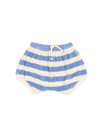 Buho Terry Stripes Shorts - Bluette