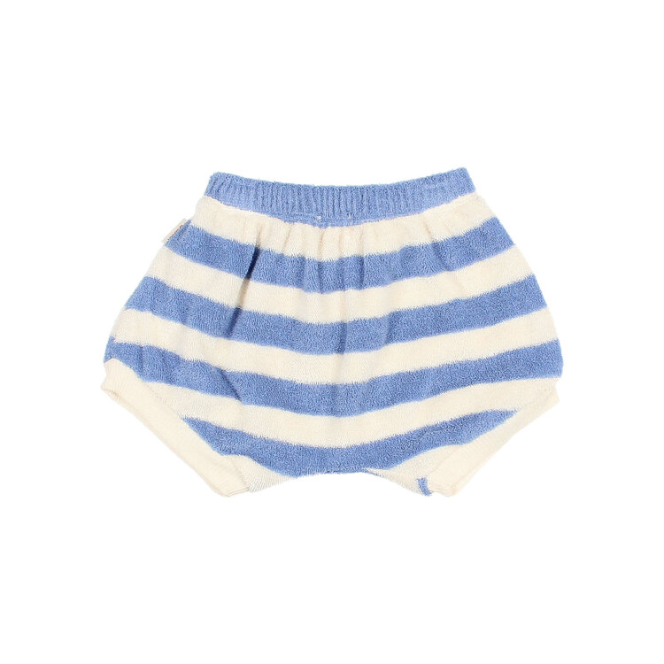 Buho Terry Stripes Shorts - Bluette