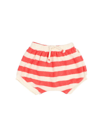Buho Terry Stripes Shorts - Coral