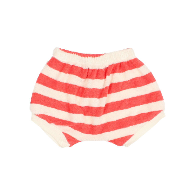 Buho Terry Stripes Shorts - Coral
