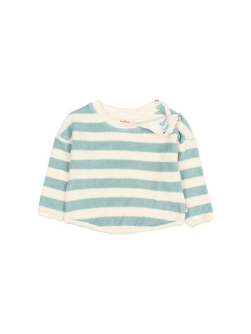 Buho Terry Stripes Sweatshirt - Green Moss