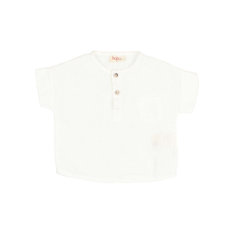 Buho Linen Shirt - White