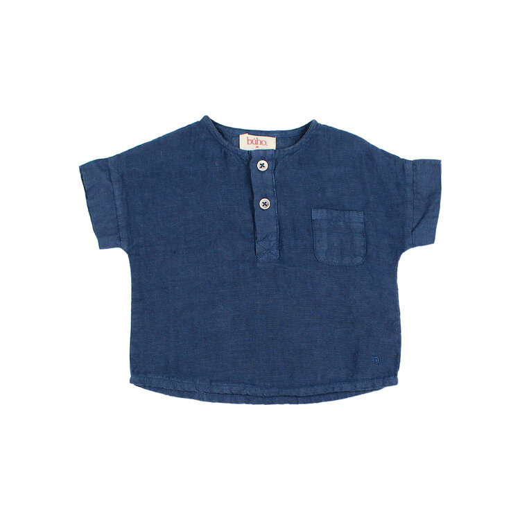 Buho Linen Shirt - Navy