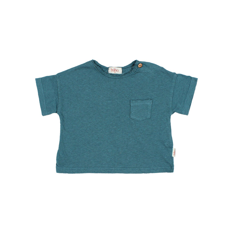 Buho Pocket T-shirt - Green Lake