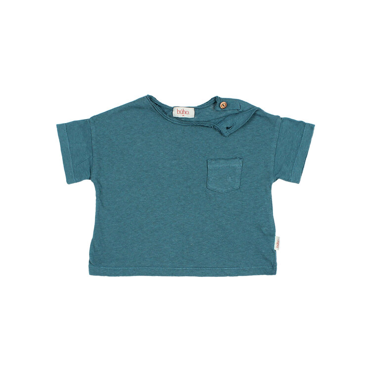 Buho Pocket T-shirt - Green Lake