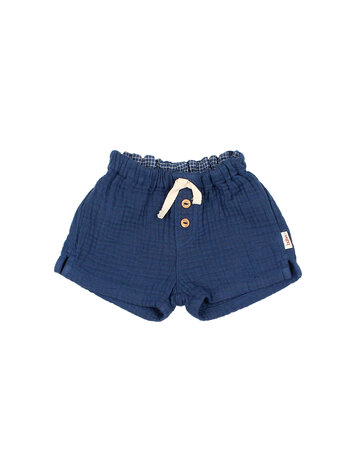Buho Muslin Shorts - Navy