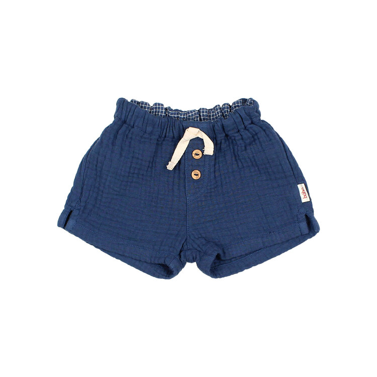 Buho Muslin Shorts - Navy