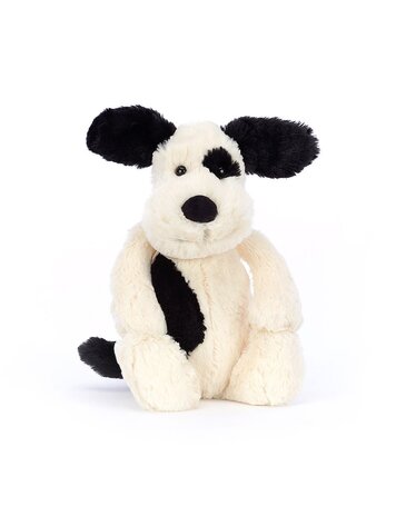 Jellycat Bashful Black & Cream Puppy