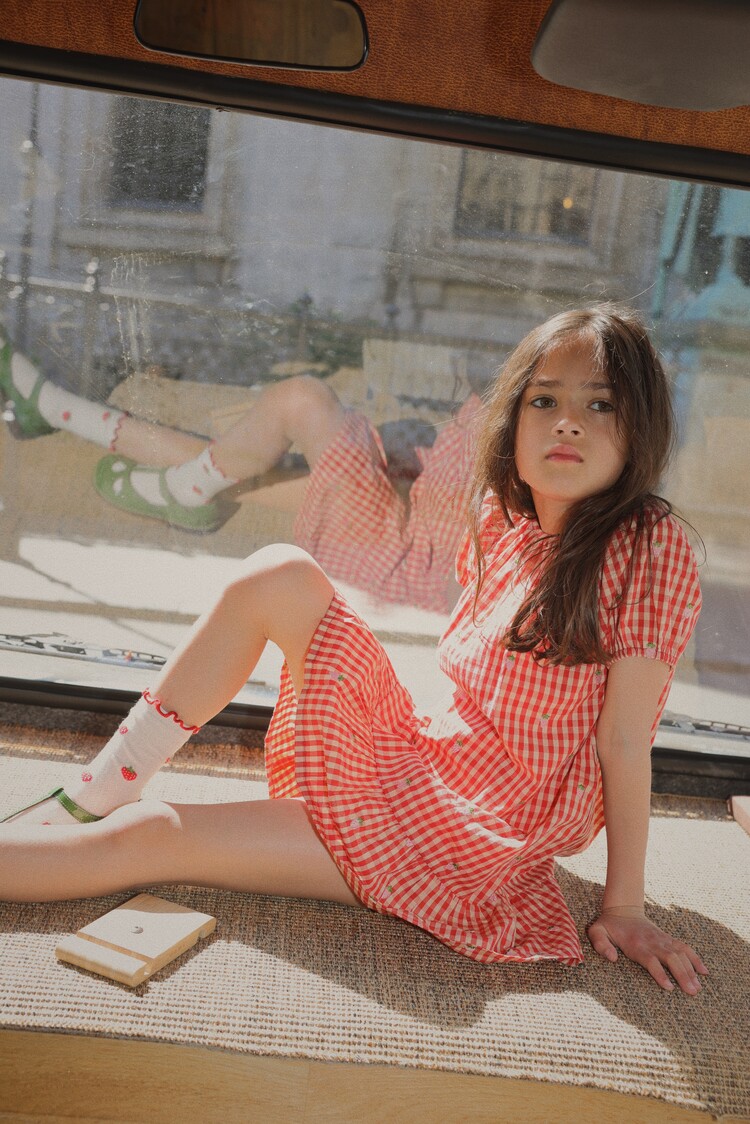 Flöss Molly Pineberry Dress - Red/Pink Berry