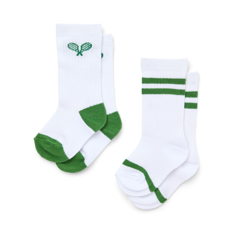 Flöss Vitus Socks 2-pack - White Green