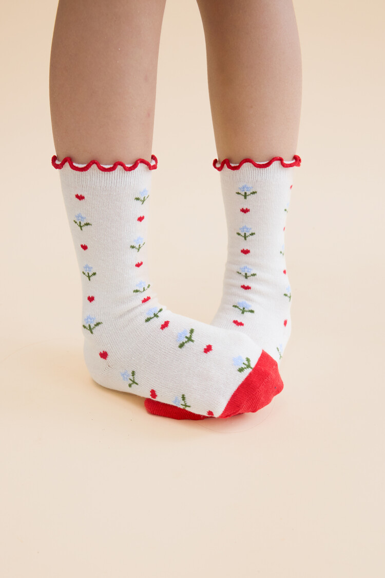 Flöss Vigga Socks 2-pack - Violet Heart