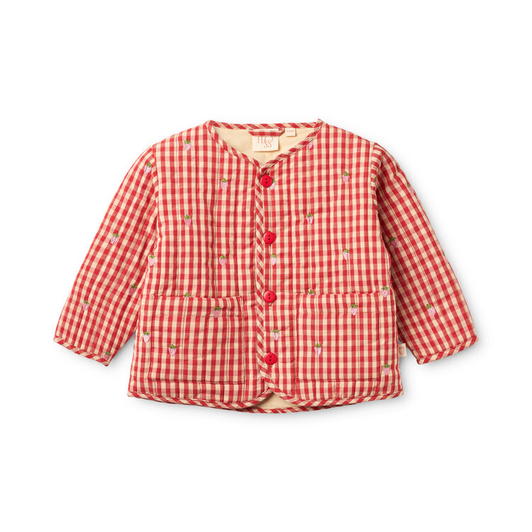 Flöss Molly Pineberry Jacket - Red/Pink Berry Gingham