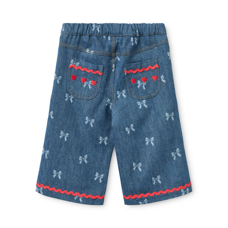 Flöss Eva Pants - Denim Blue Bow