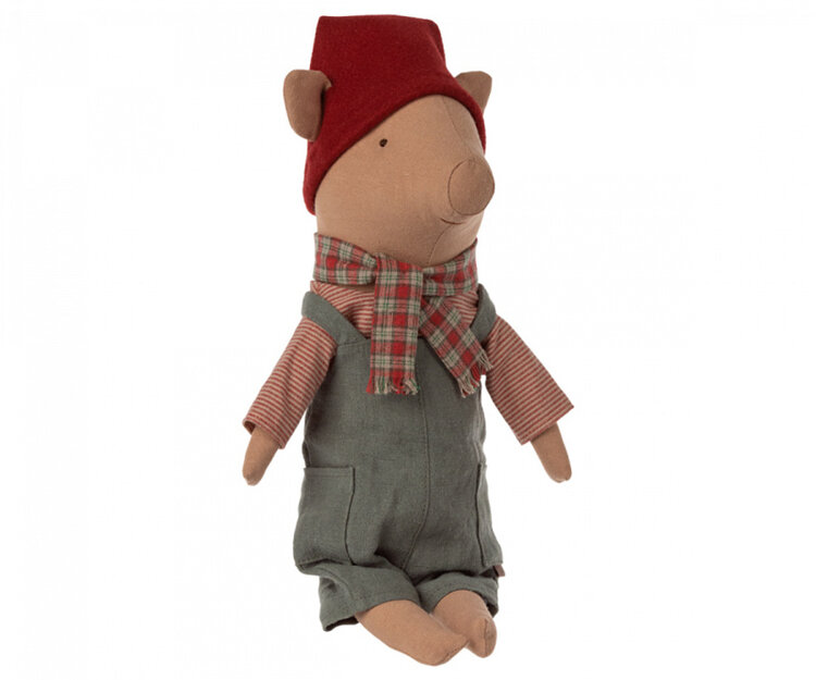 Maileg Christmas Pig, Medium - Boy