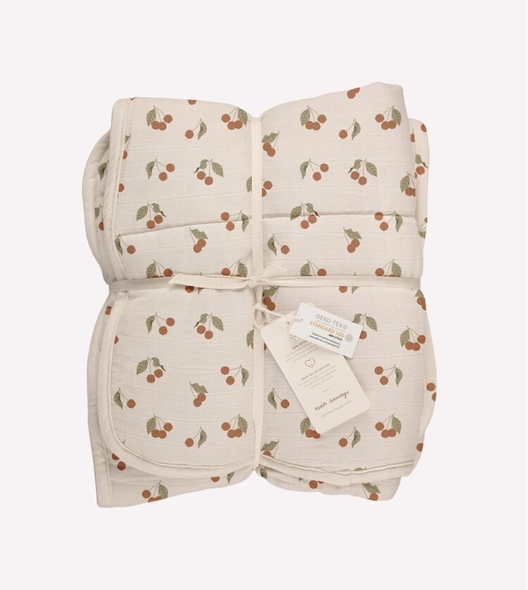 Main Sauvage Quilted Deken - Cherry