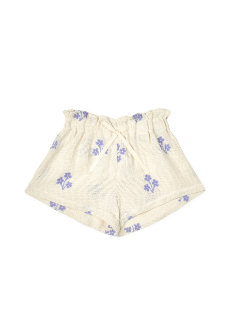 Mipounet Sandrine Short - Ecru/Blue