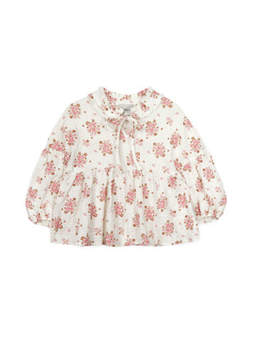 Mipounet Paloma Blouse - Ecru/Pink
