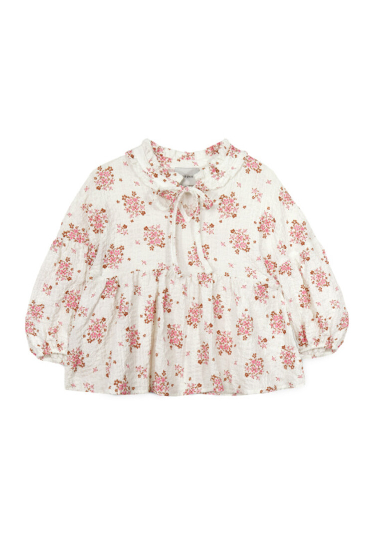 Mipounet Paloma Blouse - Ecru/Pink