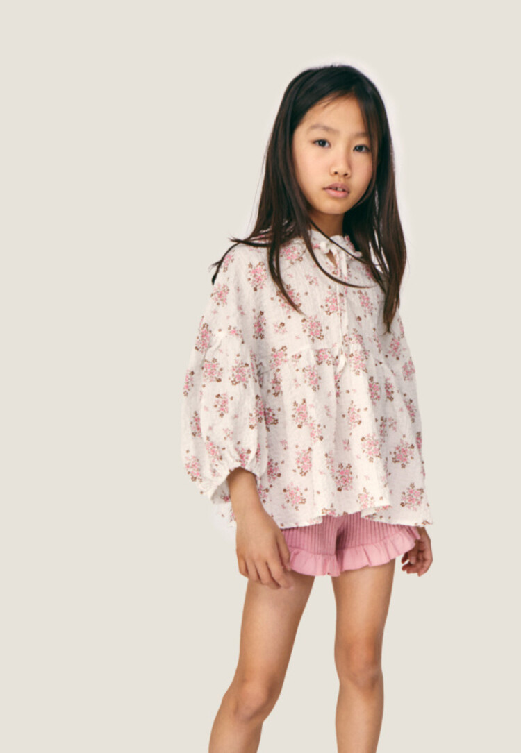 Mipounet Paloma Blouse - Ecru/Pink